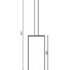 Shine Stainless Steel Square Toilet Brush